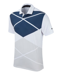 Nike Vapor Argyle Print Polo - Washed Teal/Black