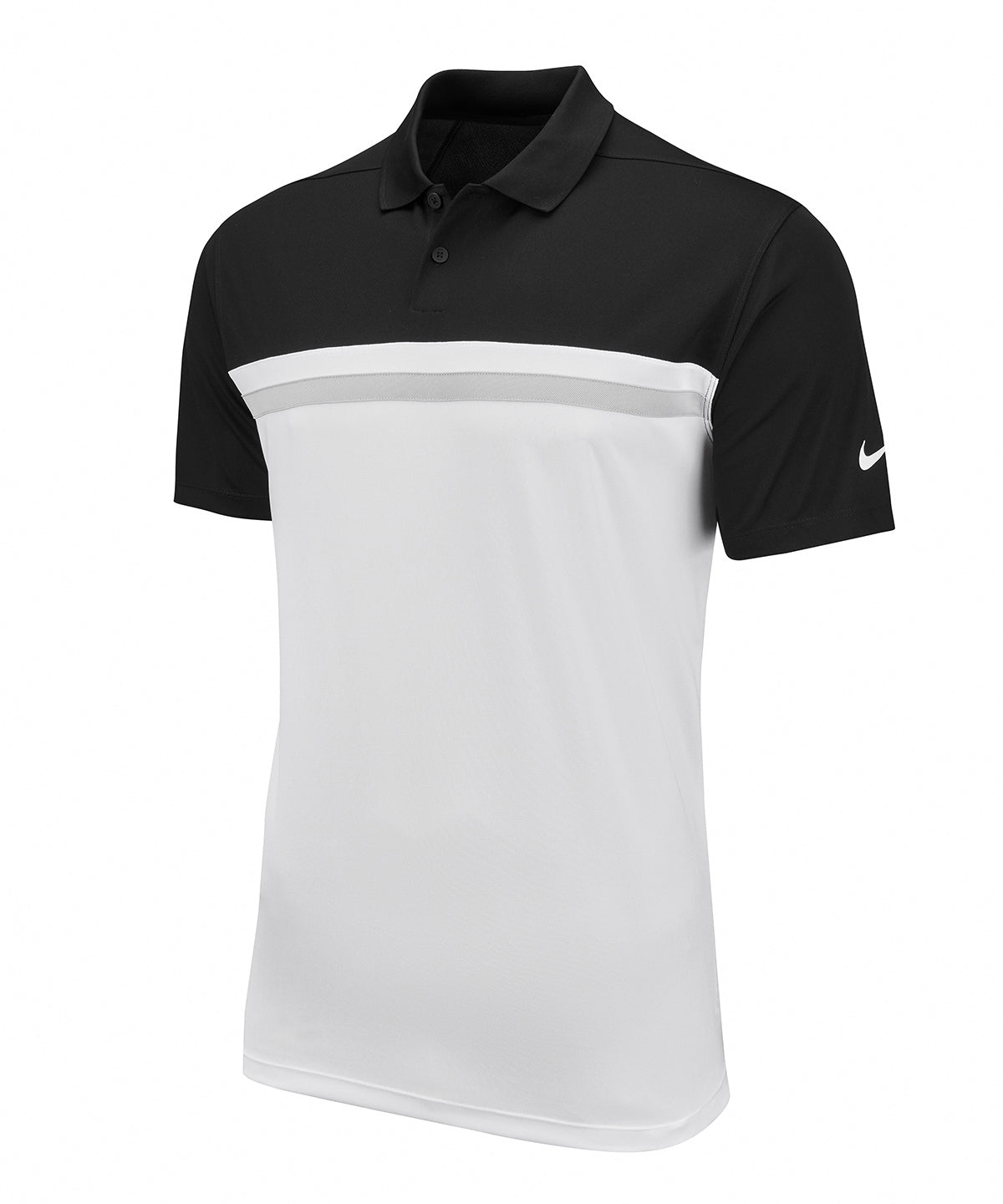 Nike Victory Colour Block Polo - Black / White / Light Smoke Grey / White