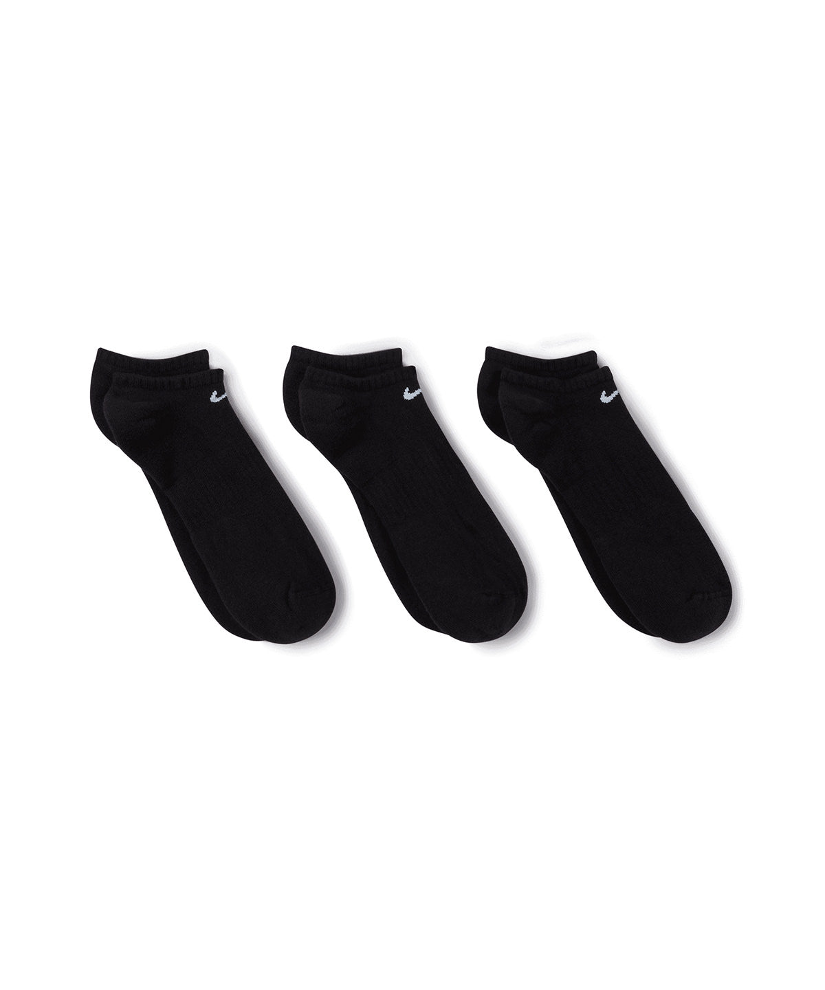 Nike Everyday Cushioned No Show Socks (3 Pairs) - Black