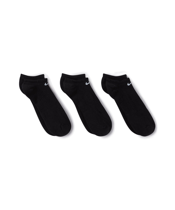 Nike Everyday Cushioned No Show Socks (3 Pairs) - Black