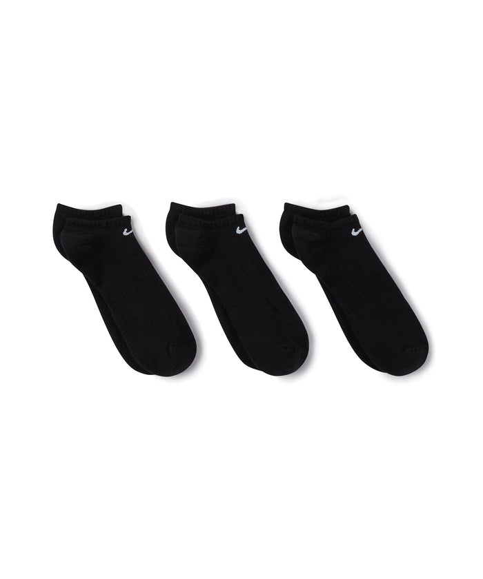 Nike Everyday Cushioned No Show Socks (3 Pairs) - Black