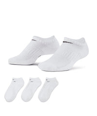 Nike Everyday Cushioned No Show Socks (3 Pairs) - Black