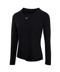 Women’s Nike One Luxe Dri-FIT Long Sleeve Standard Fit Top - Black/Reflective Silver