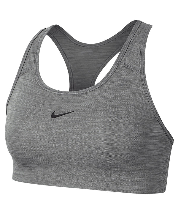 Women’s Nike Dri-FIT Swoosh One-piece Bra - Smoke Grey/Heather/Black