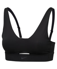 Women’s Nike Dri-FIT Indy Plunge Cutout Bra - Black/Dark Smoke Grey