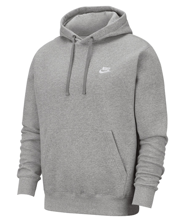 Nike Club Hoodie - Dark Grey Heather/Matte Silver/White