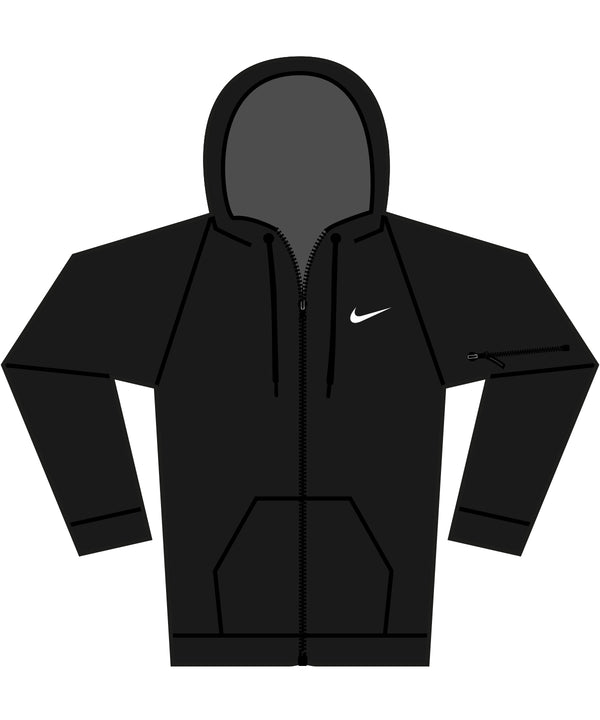 Nike Men’s Full-zip Fitness Hoodie - Black/ Black/ White