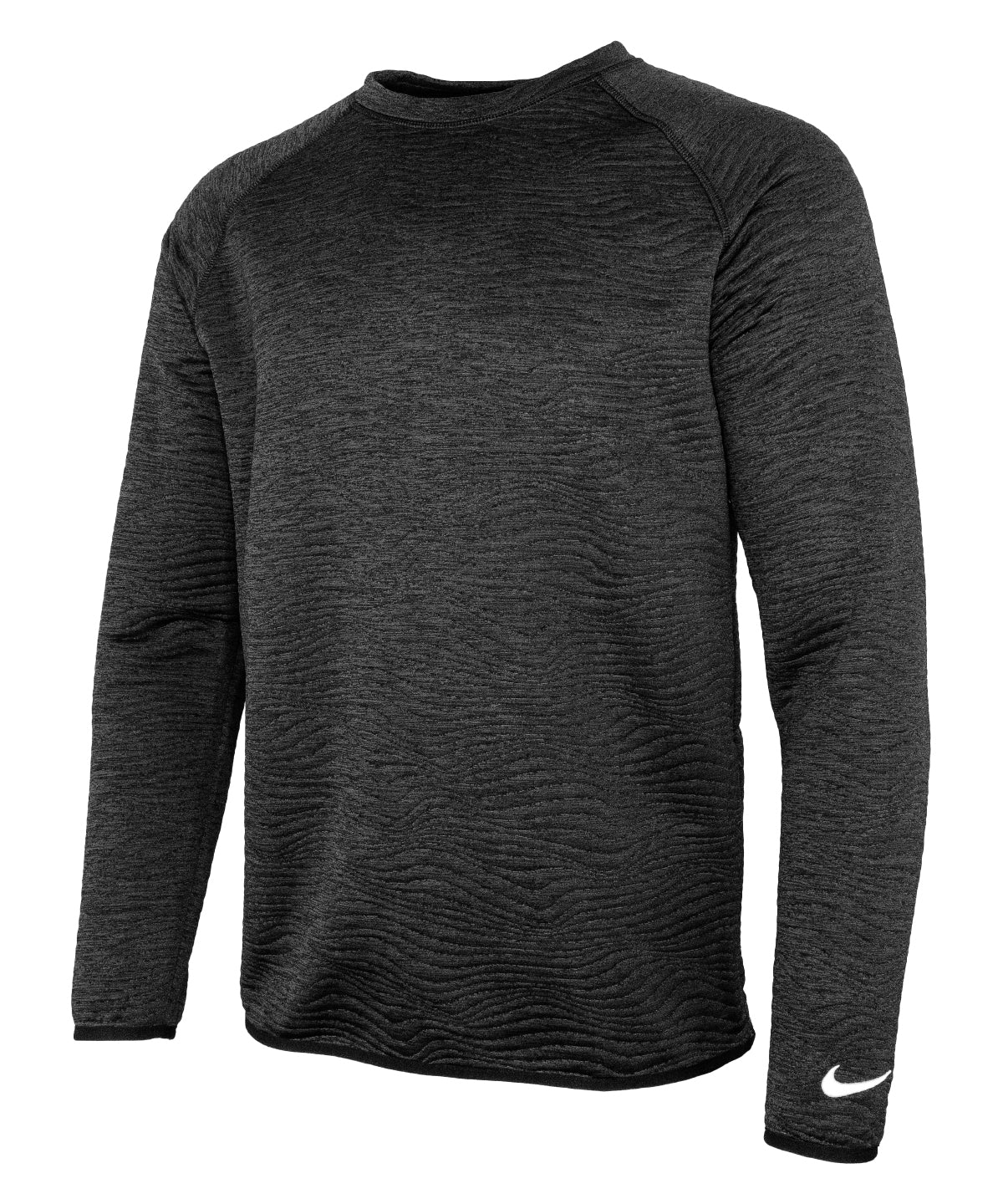Nike Dri-FIT Tour Crew Quilted Top - Black/Black/White