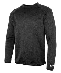 Nike Dri-FIT Tour Crew Quilted Top - Black/Black/White