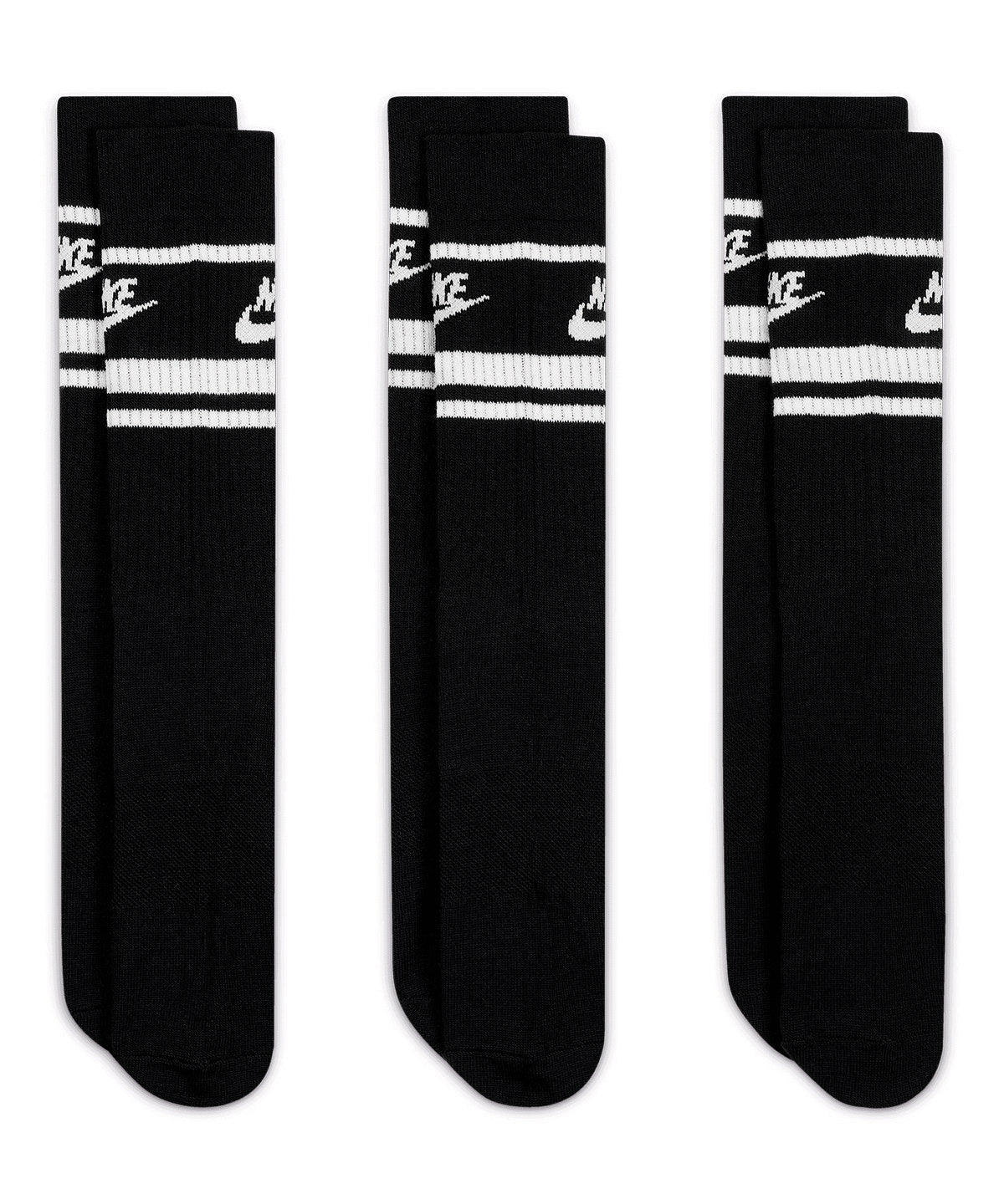 Nike Dri-FIT Sportswear Everyday Essential Socks (3 Pairs) - Black/White