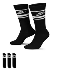 Nike Dri-FIT Sportswear Everyday Essential Socks (3 Pairs) - Black/White