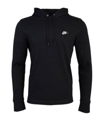 Nike Club Knit Hoodie - Black/Black/White