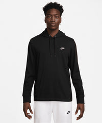 Nike Club Knit Hoodie - Black/Black/White