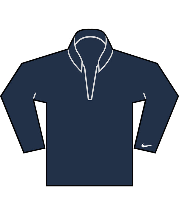 Nike Velocity 1/2-zip Top - College Navy/White