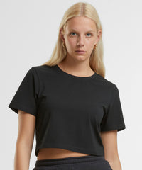 Newmorningstudios Women’s Cropped Tee - Black