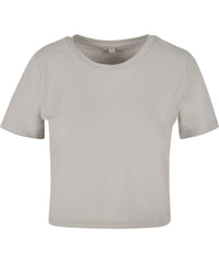 Newmorningstudios Women’s Cropped Tee - Light Asphalt