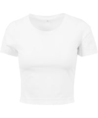 Newmorningstudios Women’s Cropped Tee - White