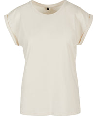 Newmorningstudios Women’s Regular Extended Shoulder Tee - Sand