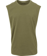 Newmorningstudios Sleeveless Tee - Olive