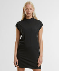 Newmorningstudios Women’s Extended Shoulder Dress - Black