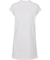 Newmorningstudios Women’s Extended Shoulder Dress - White