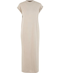 Newmorningstudios Women’s Long Extended Shoulder Dress - Cloud