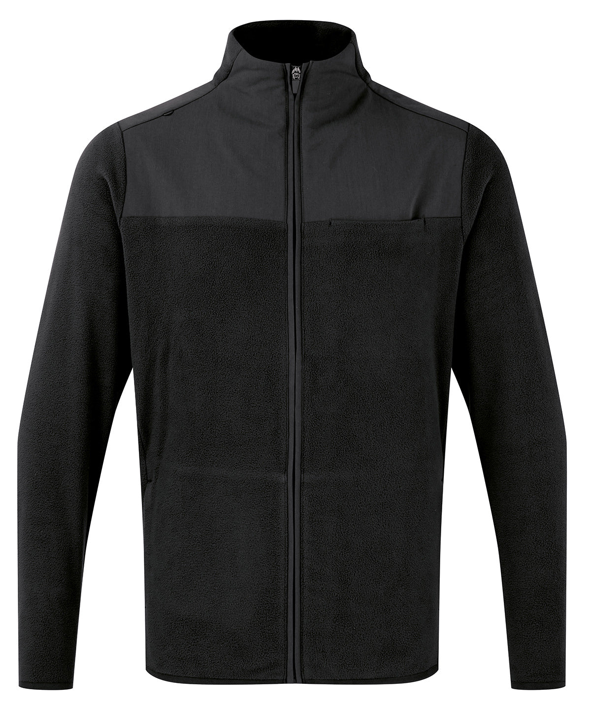 Premier 'Agility' Men's Panelled Fleece Jacket - Black