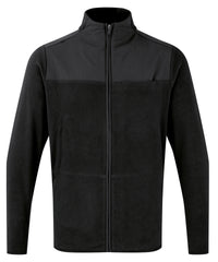 Premier 'Agility' Men's Panelled Fleece Jacket - Black