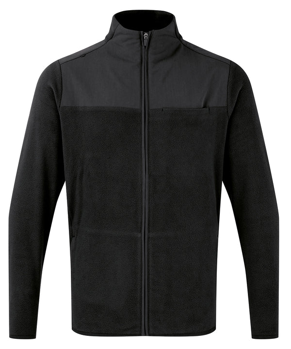 Premier 'Agility' Men's Panelled Fleece Jacket - Black