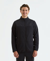 Premier 'Agility' Men's Panelled Fleece Jacket - Black