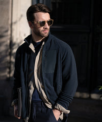 Nimbus Timberlake – Modern Sherpa Fleece - Dark Navy