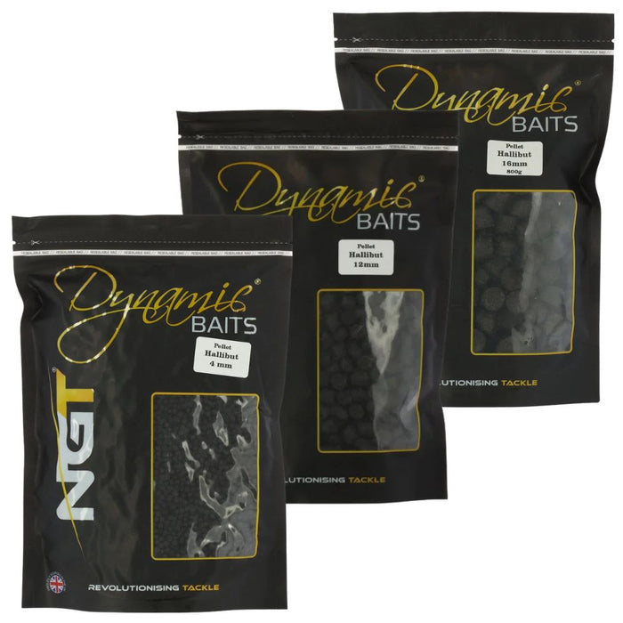 NGT 800g Halibut Pellets 16mm 12mm 4mm