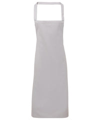 Premier 100% Organic Cotton Bib Apron - Silver