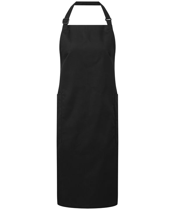 Premier Recycled Polyester & Organic Cotton Apron - Black
