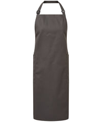 Premier Recycled Polyester & Organic Cotton Apron - Dark Grey