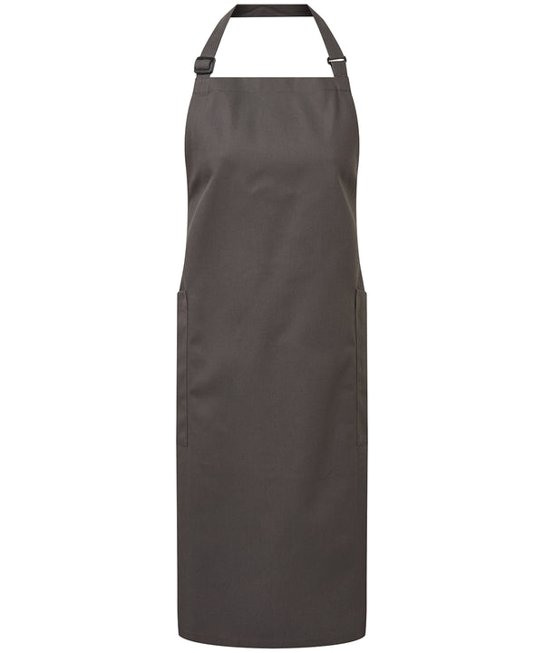 Premier Recycled Polyester & Organic Cotton Apron - Dark Grey