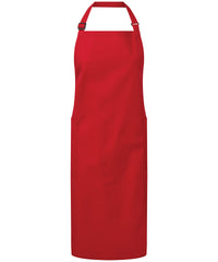 Premier Recycled Polyester & Organic Cotton Apron - Red
