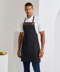 Premier Espresso Bib Apron - Black/Black