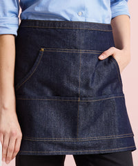 Premier Jeans Stitch Denim Waist Apron - Black Denim