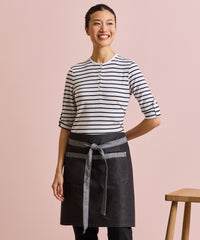 Premier Domain Contrast Denim Waist Apron - Black Denim