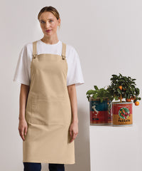 Premier Cross Back 'barista' Bib Apron - Black