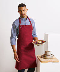 Premier Calibre Heavy Cotton Canvas Bib Apron - Black
