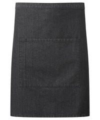 Premier ‘Colours Collection’ Mid-length Pocket Apron - Black Denim