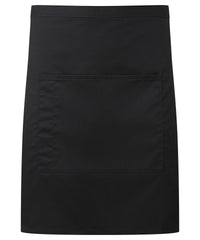 Premier ‘Colours Collection’ Mid-length Pocket Apron - Black