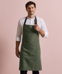 Premier Annex Oxford Bib Apron - Black