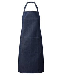 Premier Colours Bib Apron with Pocket - Indigo Denim