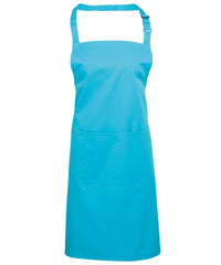 Premier Colours Bib Apron with Pocket - Turquoise