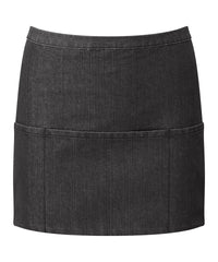 Premier Colours 3-pocket Apron - Black Denim
