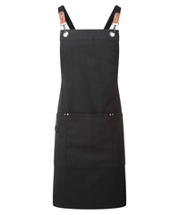 Premier Clip ‘n’ Clasp Cross-back Bib Apron - Black