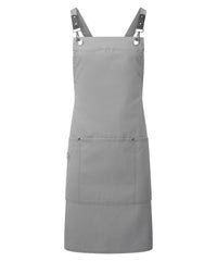 Premier Clip ‘n’ Clasp Cross-back Bib Apron - Dark Grey